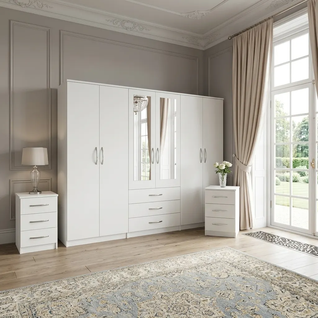 6 Door Wardrobe Set