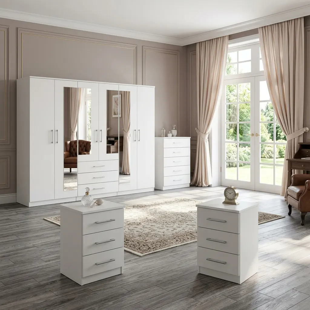 6 Door Wardrobe Set